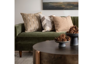 j green fabric sofa