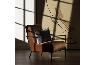 l orange uph chair