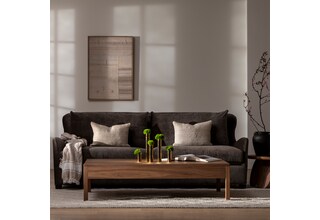 l gray fabric sofa