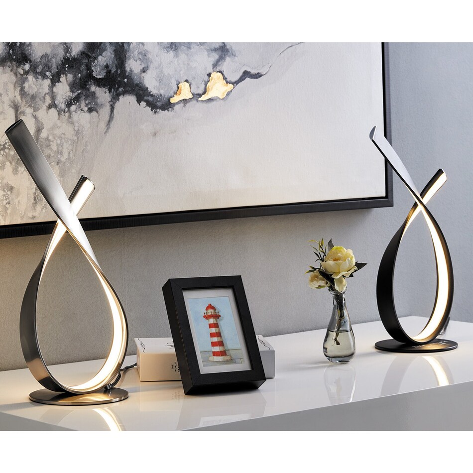 l metal table lamp   