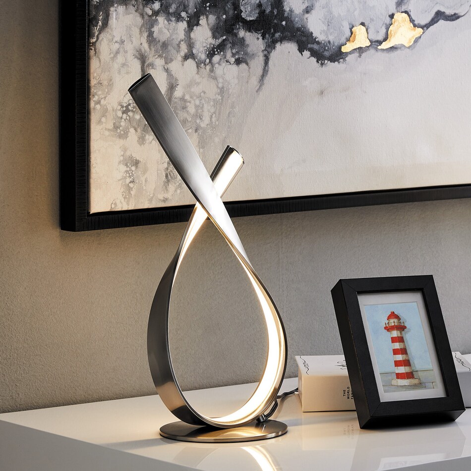 l metal table lamp   