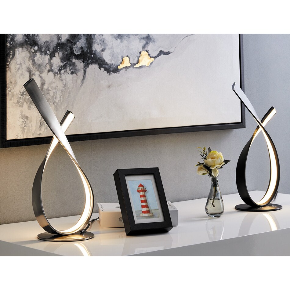 l metal table lamp   