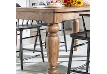 l brown table w  base   