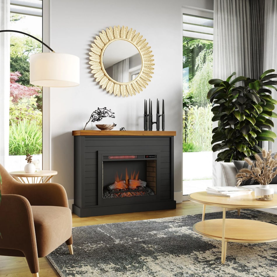 l fireplace mantel console  room image  