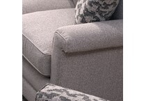 ll beige fabric loveseat   