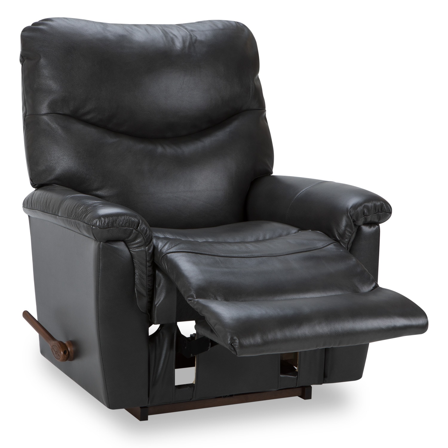 La-Z-Boy Jason Gray Leather Rocker Recliner | WG&R Furniture