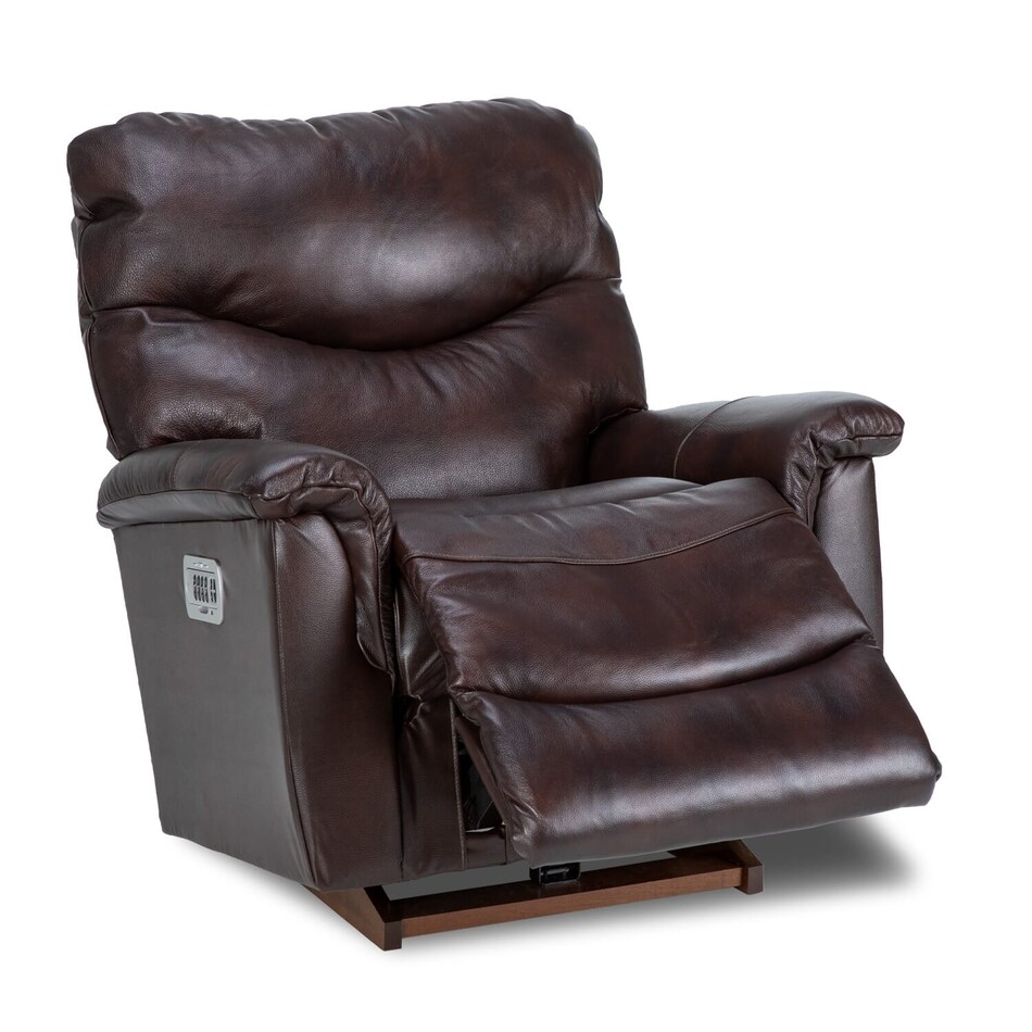 lb walnut casual transitional recl sofa   