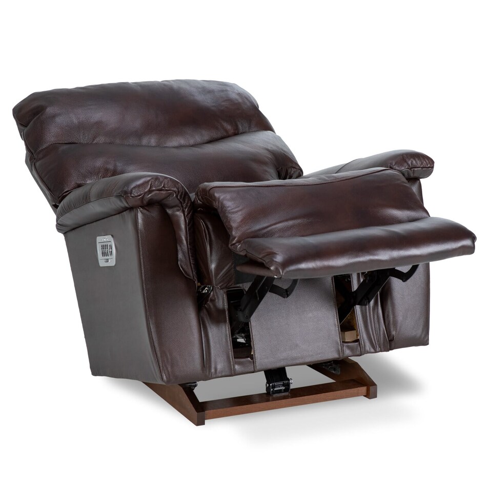 lb walnut casual transitional recl sofa   