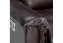 lb walnut casual transitional recl sofa   