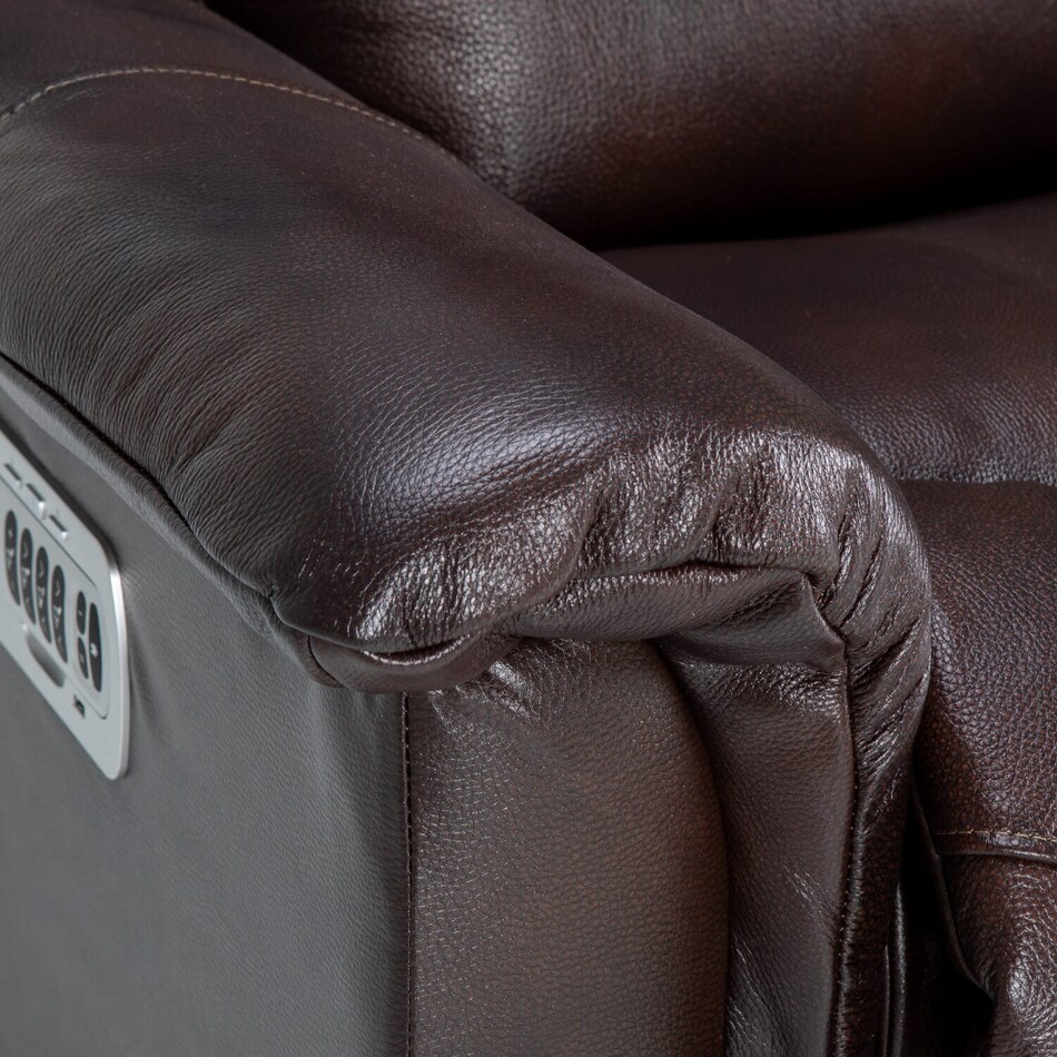 lb walnut casual transitional recl sofa   