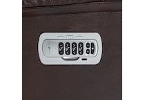 lb walnut casual transitional recl sofa   