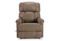 lb dune leather recliner   