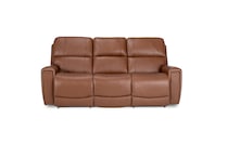 lb caramel leathermatch sofa   