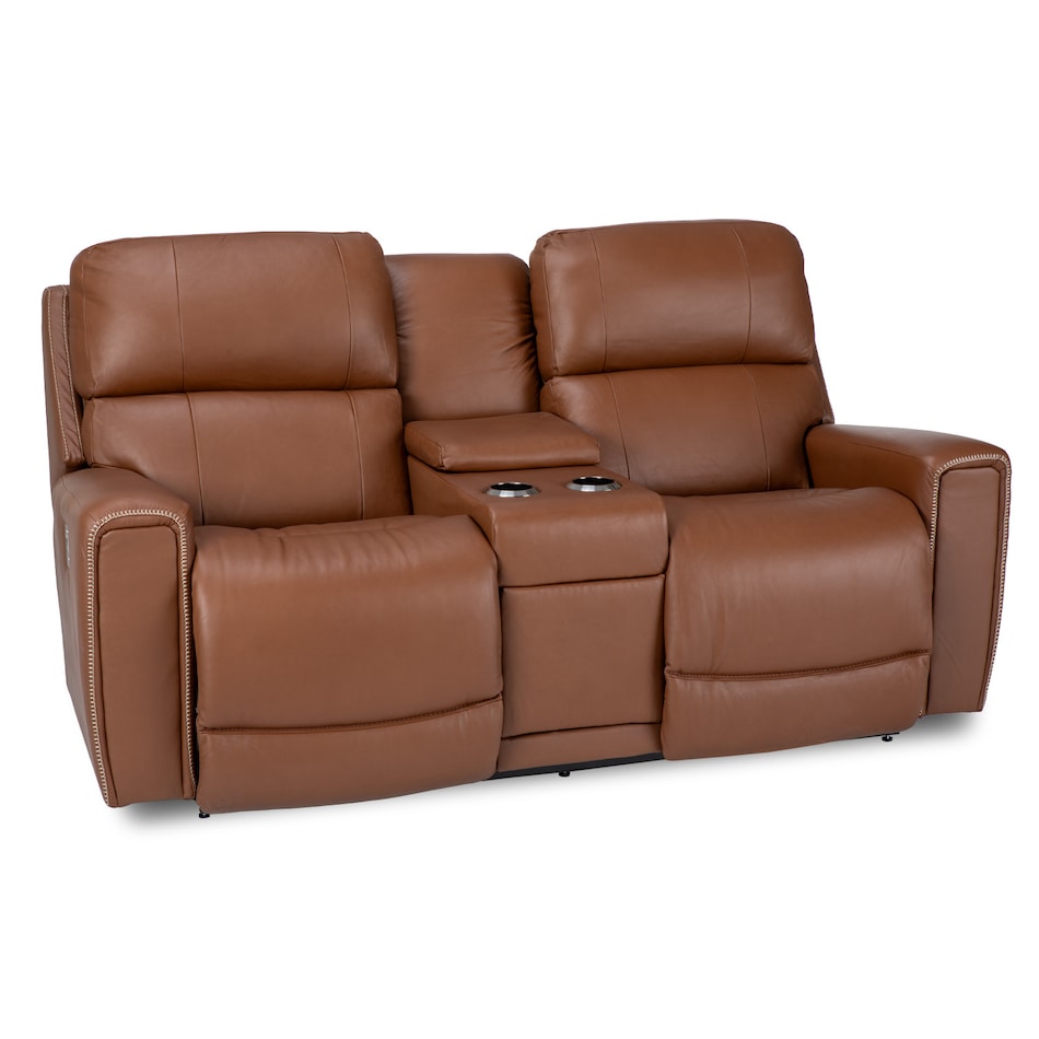 lb caramel leathermatch sofa   