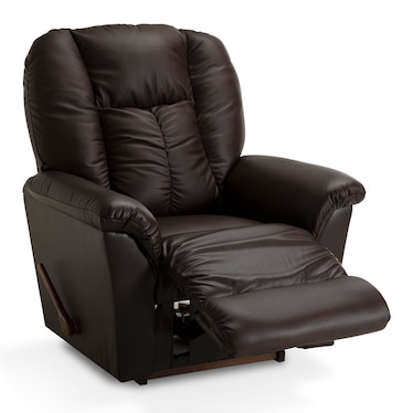 La-Z-Boy Jasper Brown Leather Rocker Recliner