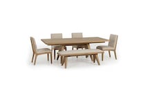 light brown contemporary formal dining room mqetpc  
