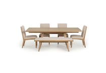 light brown contemporary formal dining room mqetpc  