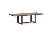 light brown country formal dining room   