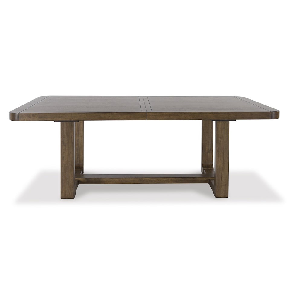 light brown country formal dining room   