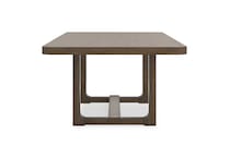 light brown country formal dining room   