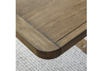 light brown country formal dining room   