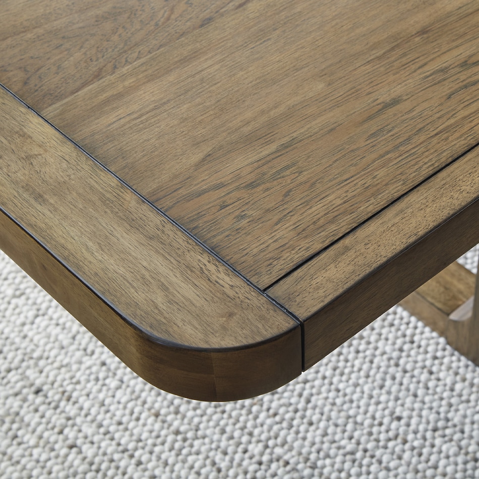 light brown country formal dining room   