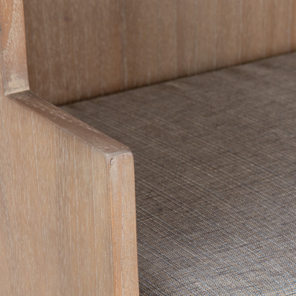 light brown hall tree seats   