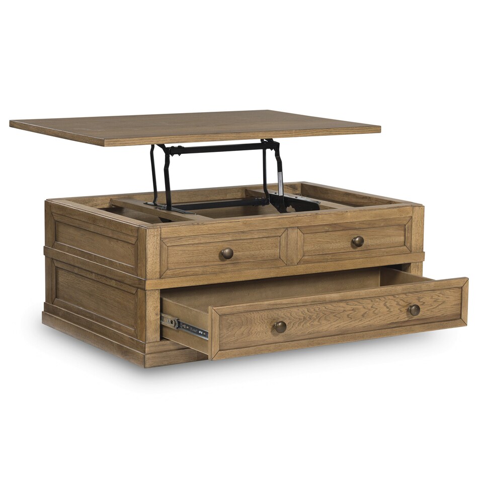 light brown transitional casual tables   