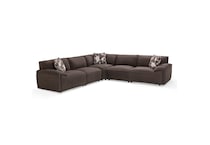 lulu mocha sectional stationary ap  