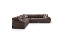lulu mocha sectional stationary ap  