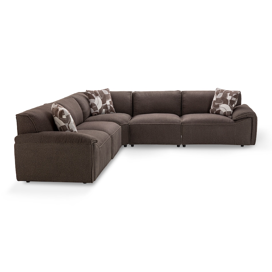 lulu mocha sectional stationary ap  