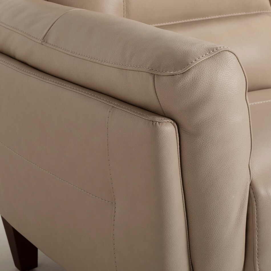 mps westeros putty leathermatch sofa   