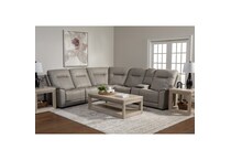 m gray sectional w recliner mpc  