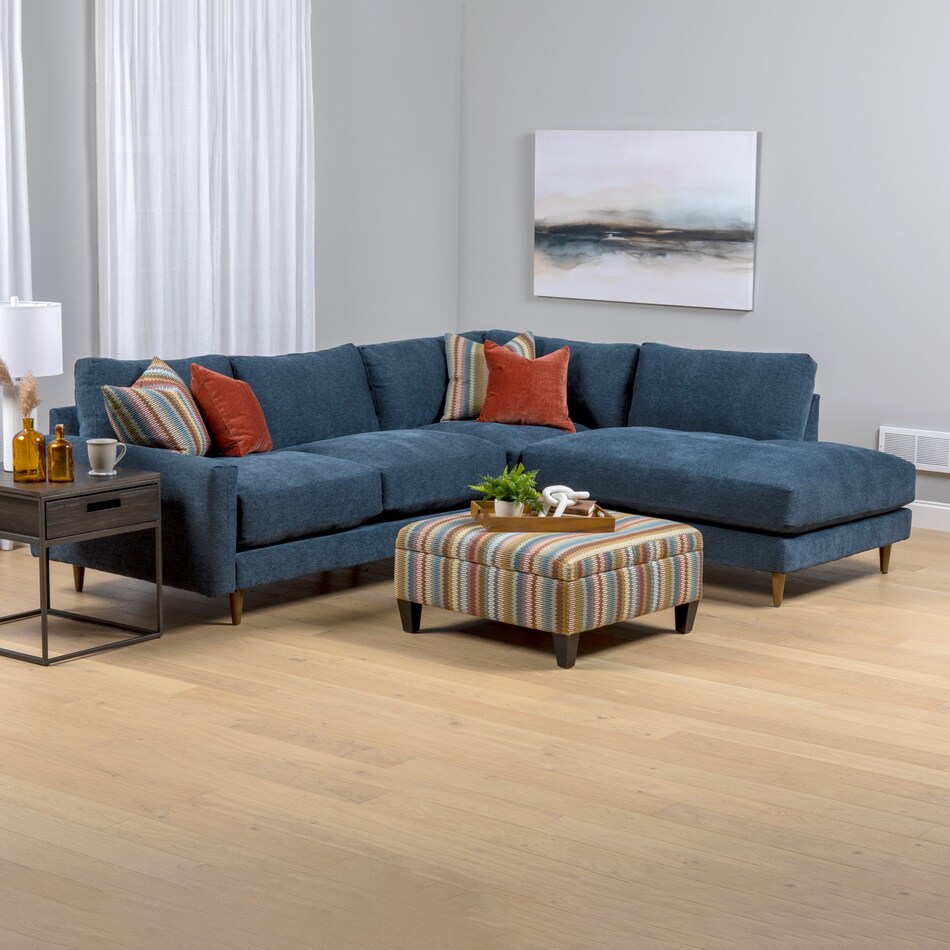 marley navy sectional stationary jp  