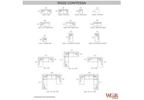 marley navy sectional stationary jp  