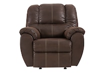 mcgann walnut chaise rocker recliner   