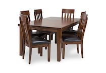 medium brown traditional formal dining room ac  