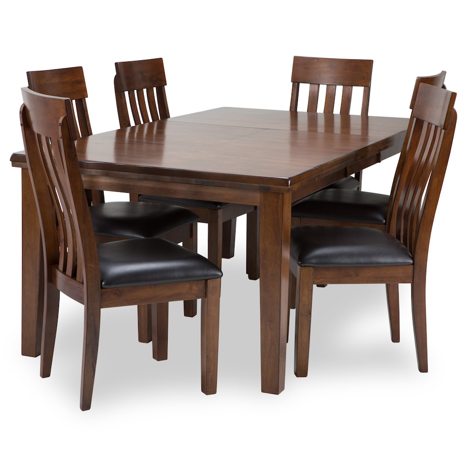 medium brown traditional formal dining room ac  