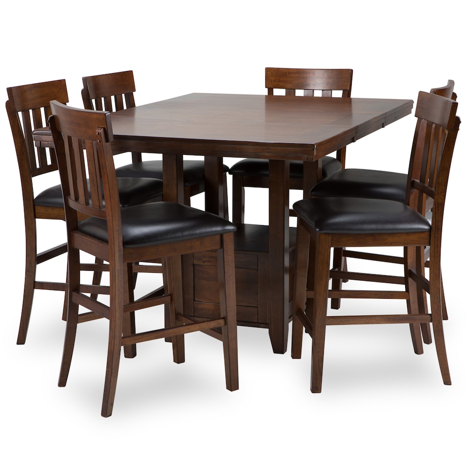 medium brown traditional formal dining room apc  