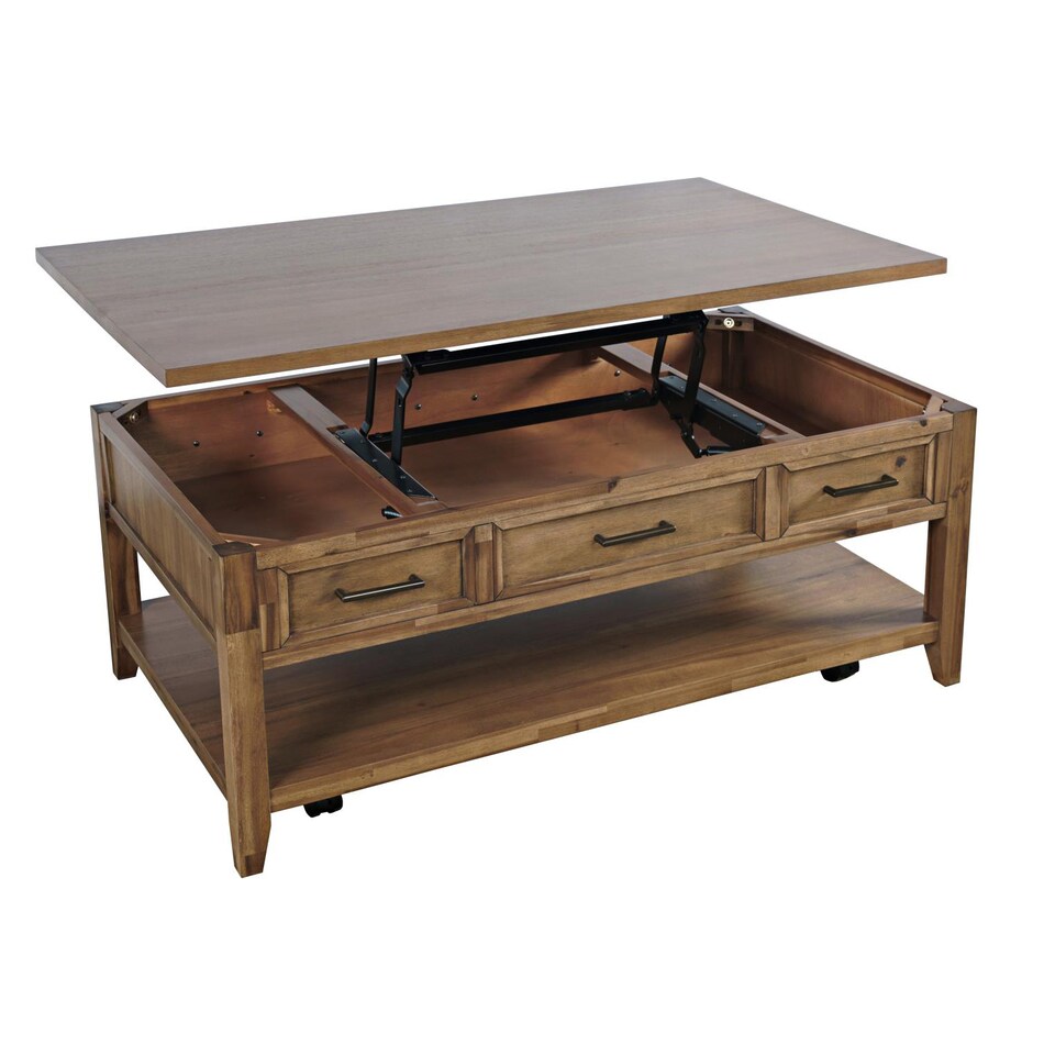 medium brown transitional casual tables   