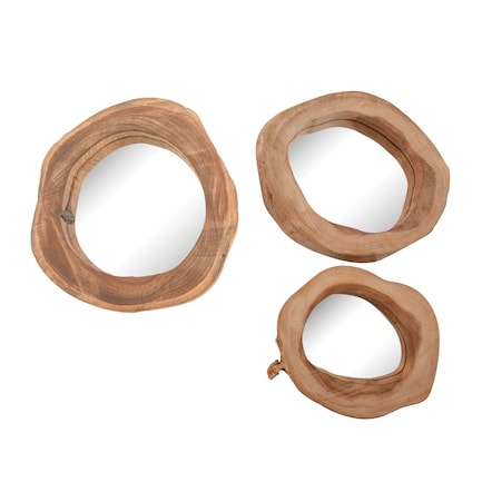 S/3 Teak Mirrors