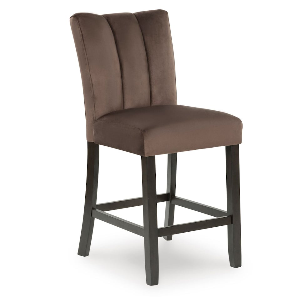 mocha casual counter height stools   