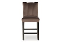 mocha casual counter height stools   