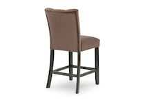 mocha casual counter height stools   