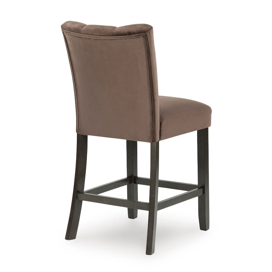 mocha casual counter height stools   