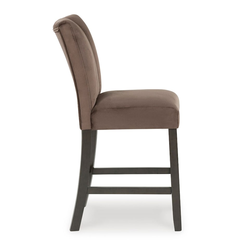 mocha casual counter height stools   