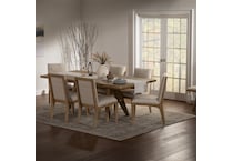 mqet light brown package dining set mqetpc  