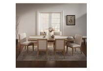 mqet light brown package dining set mqetpc  