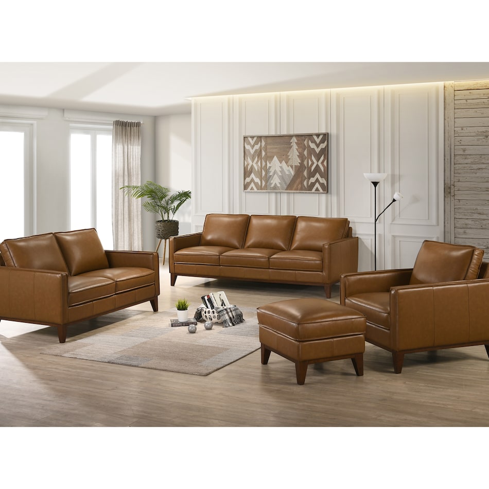 n leather loveseat   