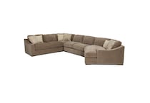 napa taupe sectional stationary jpc  